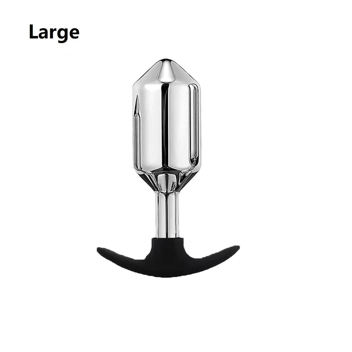 Metal Anal Beads Butt Plug Set Small Medium Large Anal Plug Silicone Base Wearable Sex Toy For Man Woman