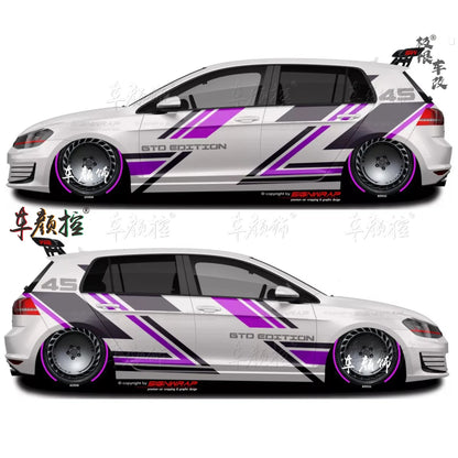 Car stickers For Volkswagen Golf8 MK5 MK6 MK7 GTI POLO customized exterior design sporty fashionable decals Vinyl  Accessories