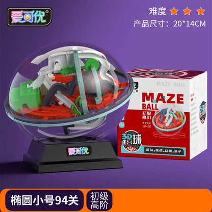 3d Stereo Maze Ball Educational Toys For Children Boys Logic Thinking Training Birthday Gift Brain Teaser Game Plaything