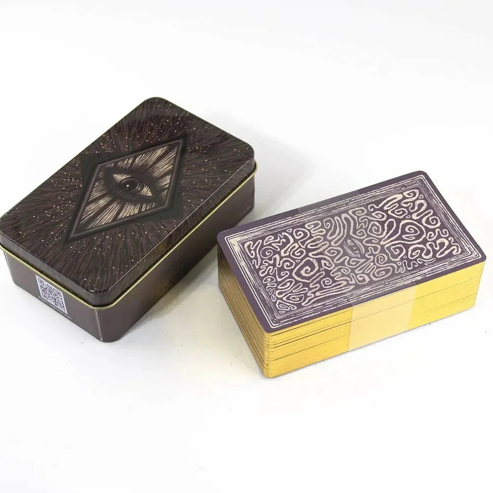Beginner-Friendly Oracle Cards with Metal Tin Box, Self-Exploration & Party Game Cards, Perfect Gift for All Occasions