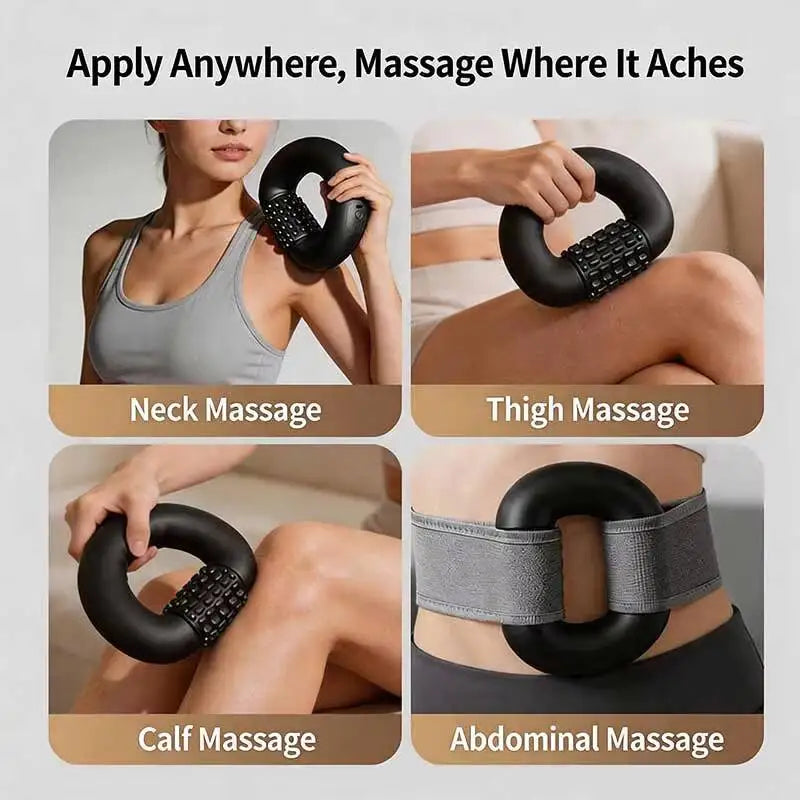 Electric rolling percussion massager Kneading deep Tissue Muscle Recovery BODYSHAPING MANUAL body MASSAGE ROLLER Fatigue Relief