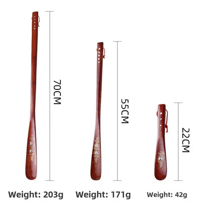 Extra Long Wooden Shoe Horn Chicken Wing Wood Real Wood Shoe Insert Shell Shoe Horn Wooden Shoe Assistant
