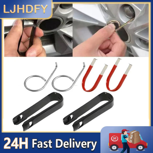 Car Wheel Bolt Nut Caps Covers Removal Tool Fast Extractor Puller Automobile Wheel Repairing Tweezers Auto Accessories