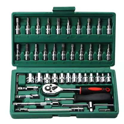 SNJUE Car Repair Tool Set Socket Box Toolbox Kit Emergency Vehicle Tools for Onboard Car Maintenance High Quality Durable Tools