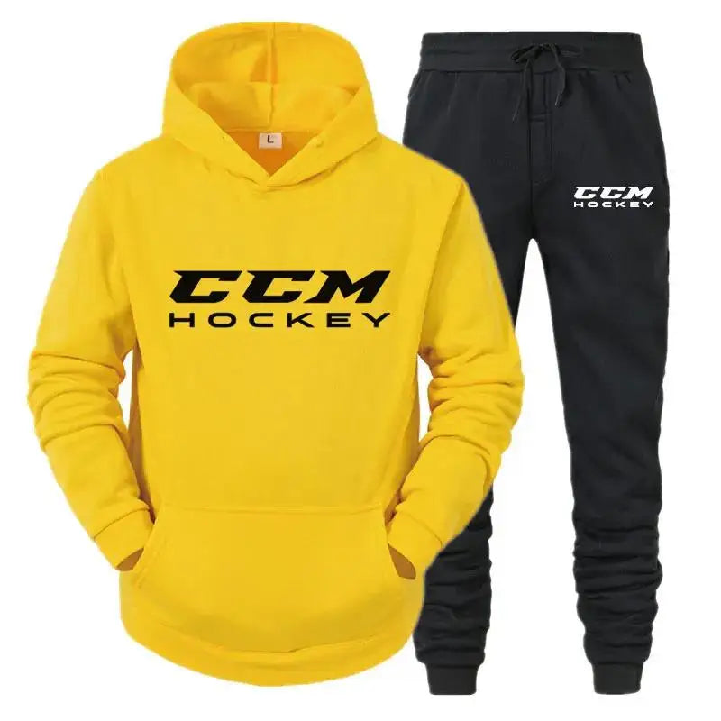 Autumn and winter men's sportswear set  high-quality casual sportswear  hooded sweatshirt