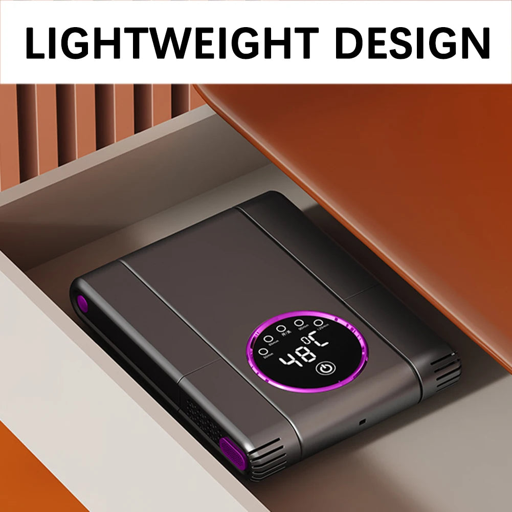 Foldable Shoe Dryer Portable Electric Shoe And Boot Dryer 180° Folding Design Smart Display Drying Dehumidifier For Shoes Gloves
