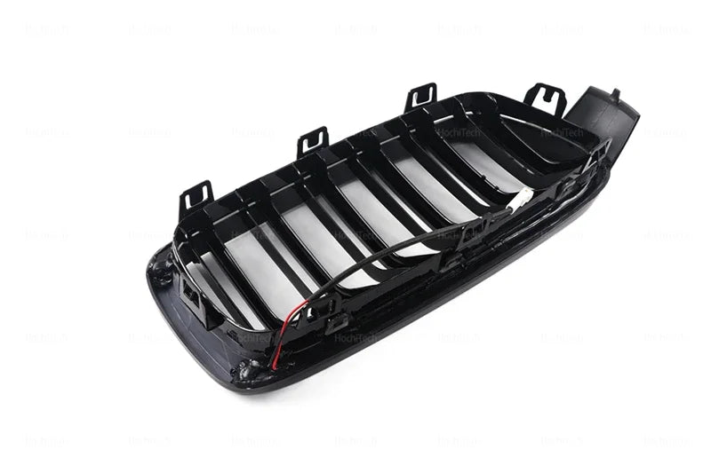 LED Light Front Bumper Racing Grille Grill For BMW 3 Series F30 F31 320i 330i 335i 2012-2019 1 Pair Gloss Black Kidney Grills
