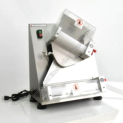 Electric Pizza Forming Machine Commercial Stainless Steel Bakery Bread Dough Former Roller Sheet Pressing Cake Maker