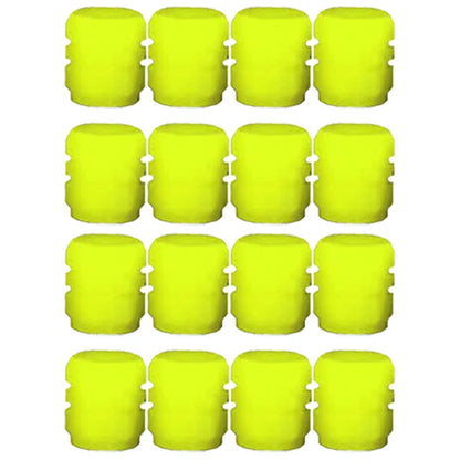 20Pcs Luminous Tire Valve Caps Car Fluorescent Tyre Valve Stem Caps Cover Night Glowing Bike Motorcycle Car Wheel Decoration