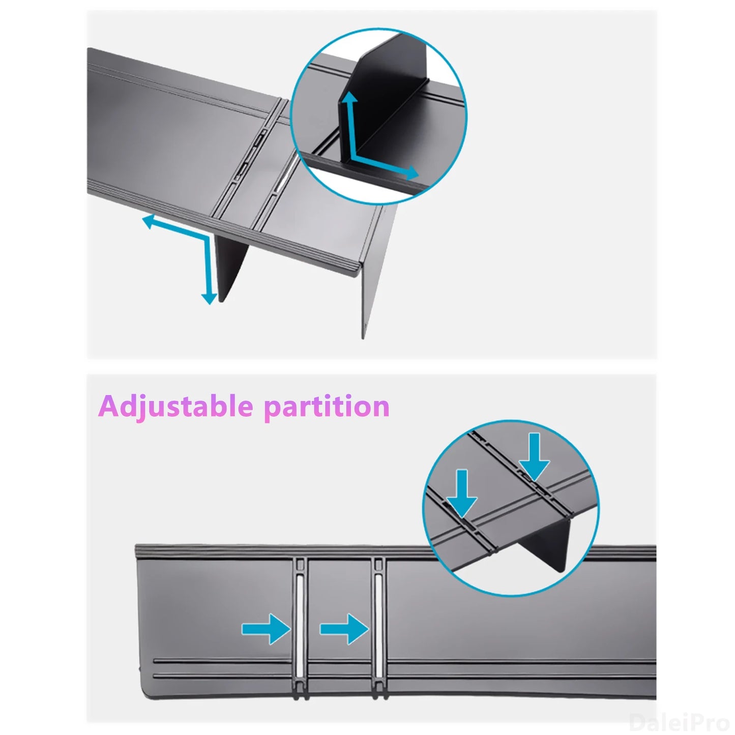For Toyota Land Cruiser Prado LC150 J150 FJ150 2010-2018 Car Glove Compartment Organizing Divider Organizer Prado Storage Box