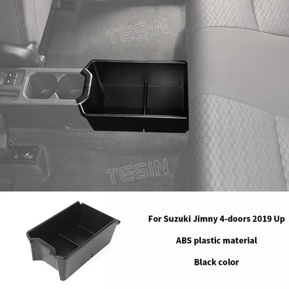 TESIN Car Rear Center Storage Box Organizer for Suzuki Jimny JB74 2/4 Door 2019 2020 2021 2022 2023 2024 Up Interior Accessories
