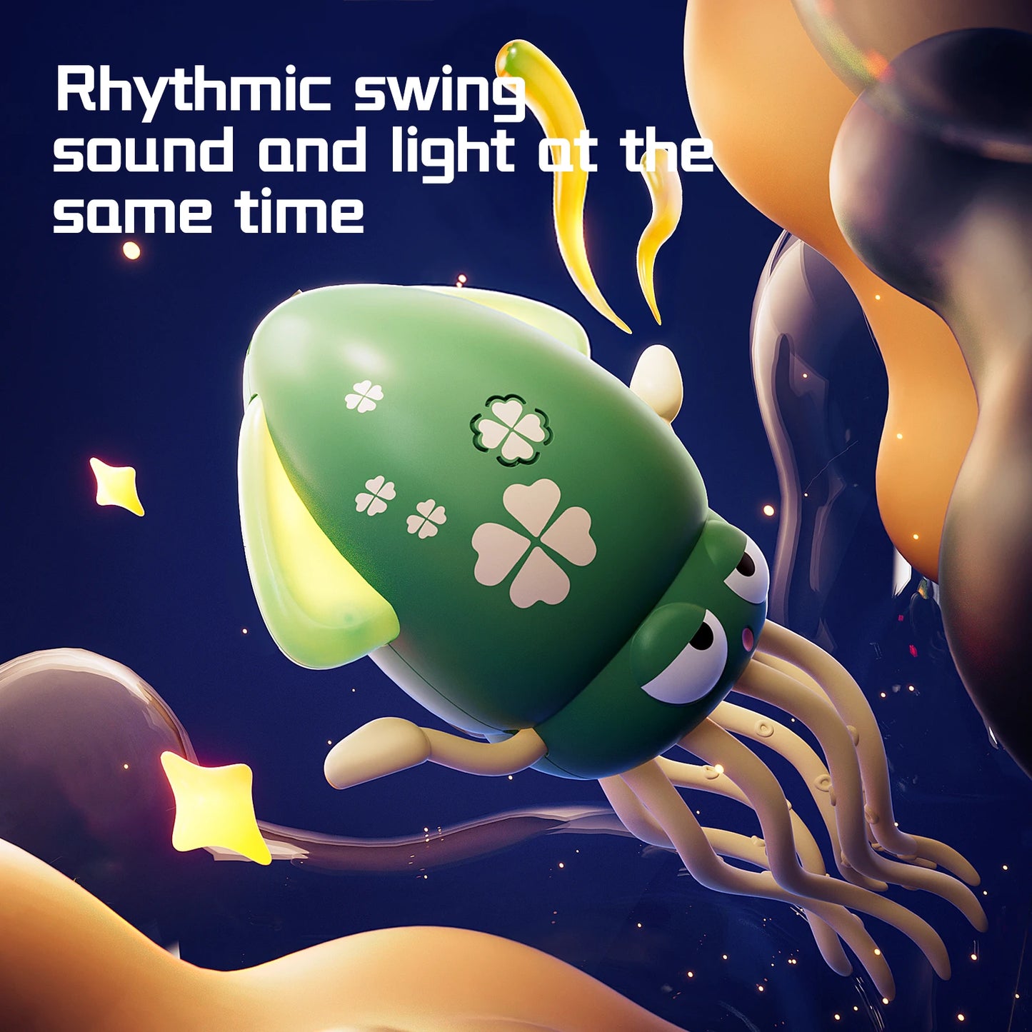 Magical dancing octopus sensing obstacle avoidance octopus light music crawling toy children's birthday gift