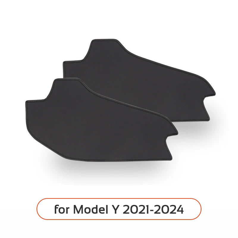 For Tesla Model 3 Y 2021-2026 LHD Center Console Two Side Anti Kick Pad Protector PU Leather Sticker Foot Cover Car Accessories