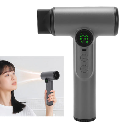 200W Cordless Hair Dryer USB Rechargeable Cold Hot Powerful Wind 15600mAh Battery Portable Hair Blow Dryer for Travel Camping