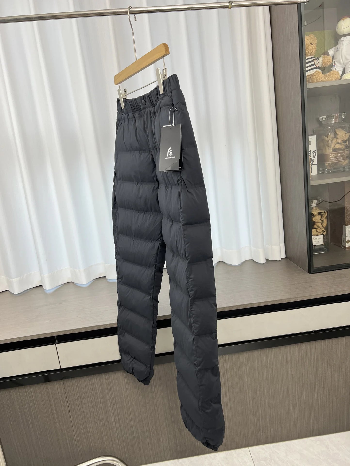 Ultra-Thick Men's Outdoor Tech Windproof Winter Thermal Cotton Trousers Straight Leg Long Pants Warm Youthful Home Wear