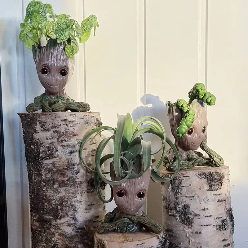 Home Decoration Groot Planter Flower Pots For Indoor Flowers Pot Tree Man Ornaments Anime Figure Statue Art Crafts Kid Men Gifts