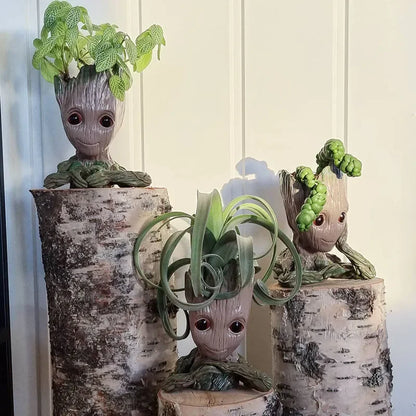 Home Decoration Groot Planter Flower Pots For Indoor Flowers Pot Tree Man Ornaments Anime Figure Statue Art Crafts Kid Men Gifts