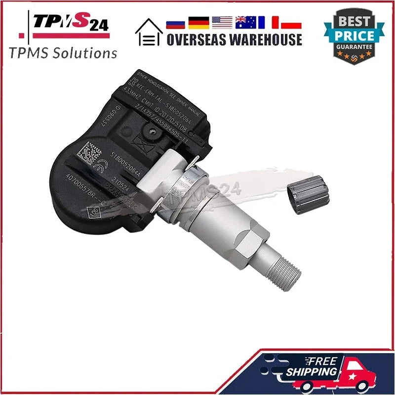 4PCS For Renault Megana Renault Scenic 4Pcs Tire Pressure Sensor TPMS 433MHz 407005578R