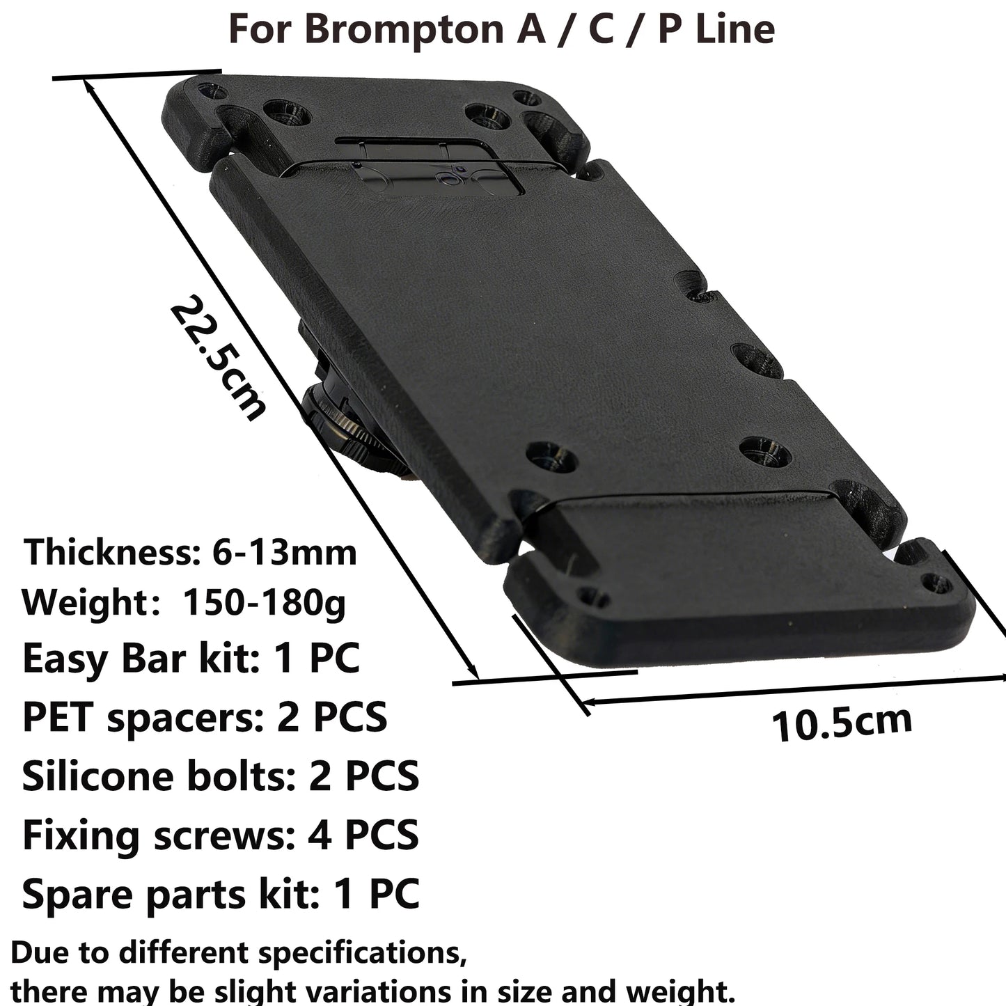 DJCRAWLER Adjustable Camping Table for Brompton A C P Line, Folding Storage Shelf Travel & Outdoor Cycling Accessory