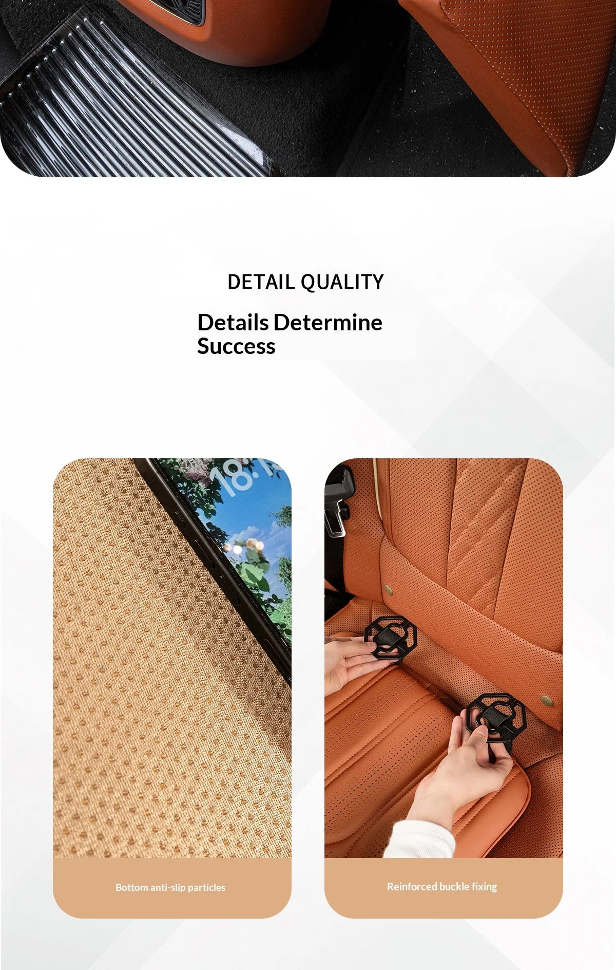 Wave style car seat cushion, creative accessory for car interior. Breathable and ventilated, suitable for all seasons