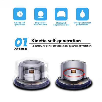 4pcs Magnetic Floating LED Wheel Hub Light Self Generating Center Cap Car Atmosphere Decorative Lamp Auto Wheel Accessories