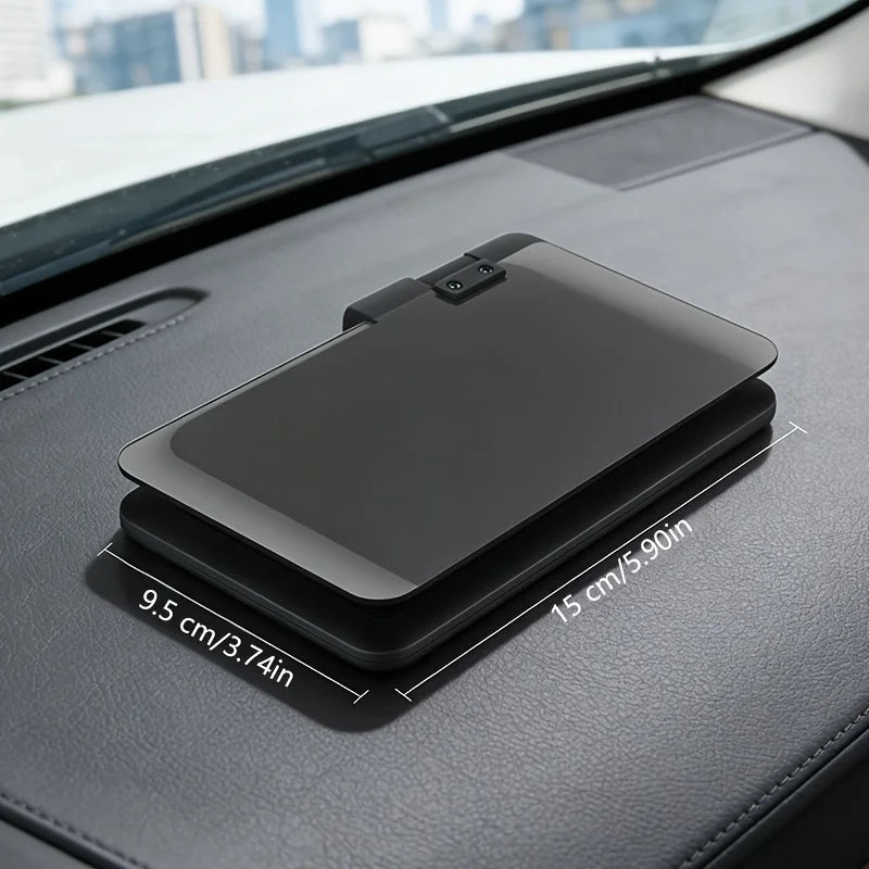 2-in-1 HUD Car Phone Holder, Multifunctional Head Up Display Navigation Mount, Reflective Bracket with One-Handed Use