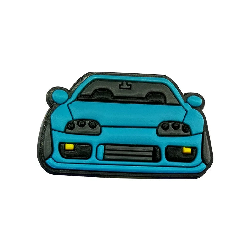 1/25PCS Cool Car Shoe Charms Accessories Pins for Men Boys Muscle Car Supercar Shoe Decorations fit Sandal Sneaker Clog Buckle