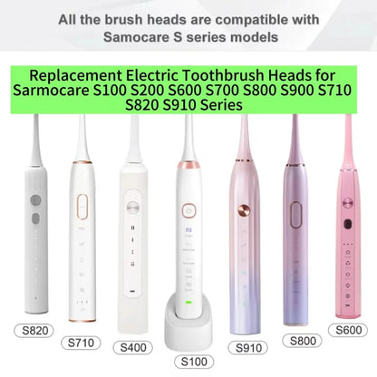 Replacement Toothbrush Heads for Sarmocare S100 S200 S600 S700 S800 S900 S710 S820 S910 Electric Toothbrush for Hyundai X100