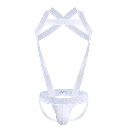 Men's Harness Straps Sexy Body Bondage Bra Underwear Nightclub Erotic Costume Hollow Out Performance Tank Top Clothing Corset