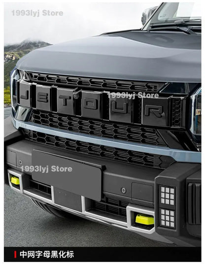 For Chery Jetour Traveller T2 Styling Plastic Rear Emblem Front Grille Badge High-end Decals Auto Exterior Decoration