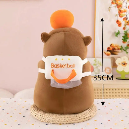 29styles Cartoon Capybara Plush Keychain Cute Stuffed Doll Toys Bag Pendant Hanging Decoration Kapila Doll Ornament Keyring Gift