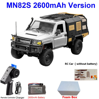 MN82S MN82 MN82PRO RC Car 1/12 4WD 2.4G Remote Control Car Climbing Off-road RC Crawler LED Light Truck RC Toys As Kids Gift
