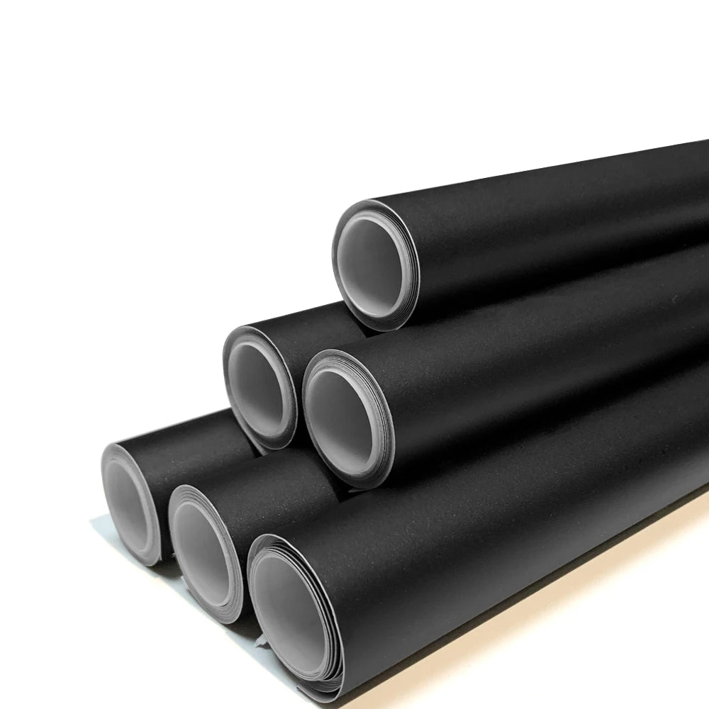 Matte Black Vinyl Wrap 1.5Mx3M/6M Car Film Covering Roof Hood Protection Film Foil Matte Black Car Sticker Vinyl for Motorcycle