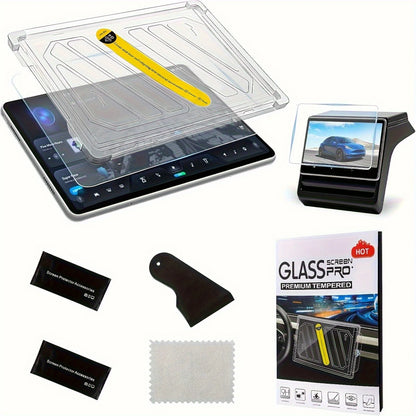 For Tesla Model 3 Y Highland 2025  HD Tempered Glass Screen With Dust-Free Film Touch Screen Protection Steel Glass Film