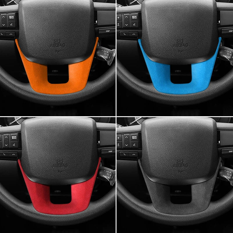 Made of Alcantara For Toyota Hilux / Fortuner Standard Sport Version Car Steering Wheel Boot Cover Interior Tuning Accessories