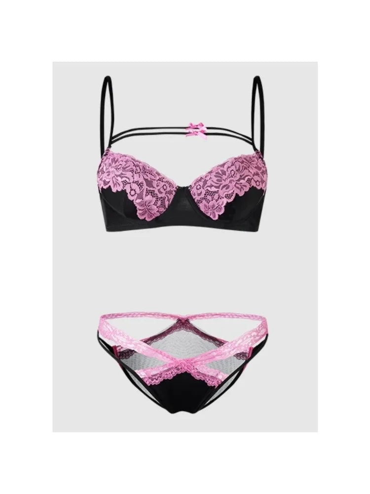 YEMOMO Teen Girls Lace Bralette Push Up Bra Non Padded But Gathering Small Bust Sexy Lingerie Anti Sagging Comfortable 2026 Hot