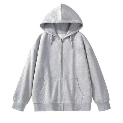 Korean Lazy Style Women's Thickened Fleece Sports Suit Two-Piece Set Casual Wide Leg Pants Hoodie Autumn Winter Fashion