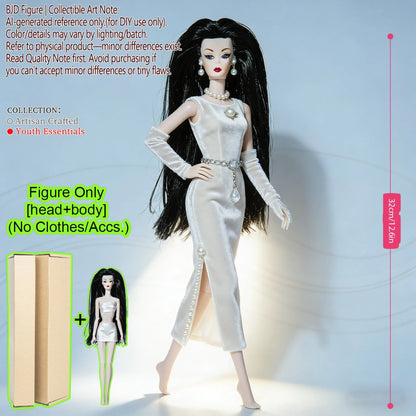 BJD MJD 1/6 Realistic Supermodel Doll 12.6 Inch Ball Jointed Articulated Posable Collectible NoClothes