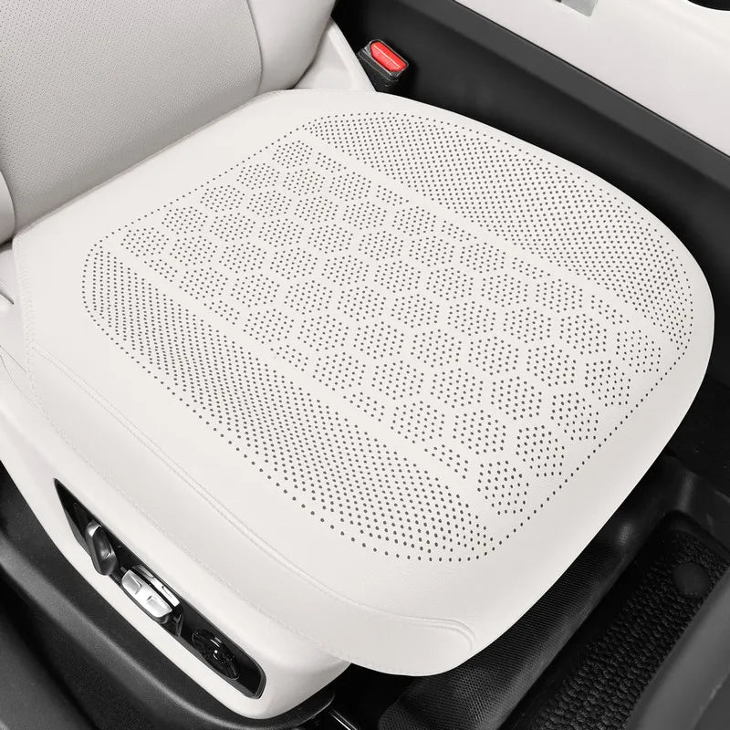 High Quality Nappa Leather Universal Car Seat Full Cover Breathable Luxury SUV Car Protection Perforated Leather Seat Full Cover