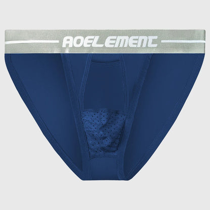 4PCSGun-bullet split underpants, venous men's triangle pants, breathable U-shaped protruding