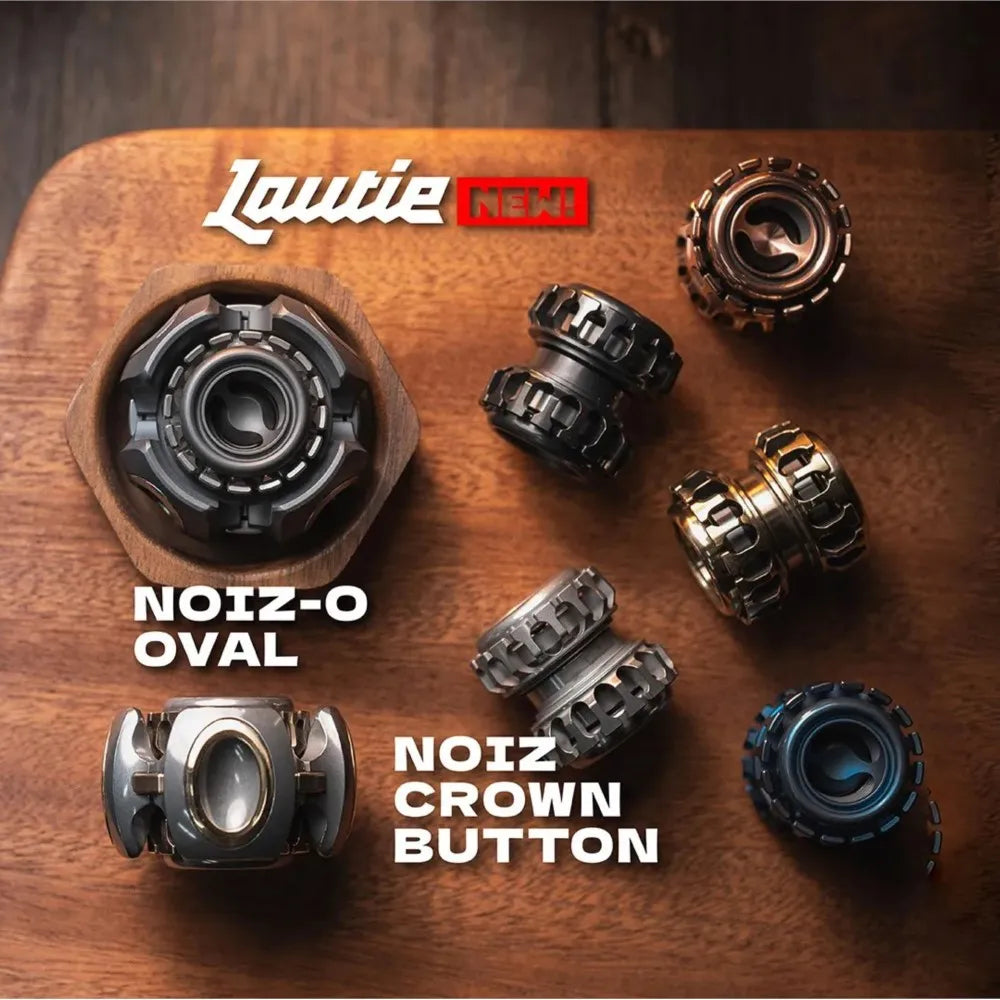 LAUTIE Noiz O Fidget Spinner Noiz Series Metal Fidget Toy Stress Office Stress Release Toy Finger Spinner