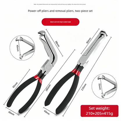 8" 60‑Degree Carbon Steel Electrical Disconnect Pliers Wire Plug Removal Tool for Auto Connectors Sensors Car Truck SUV Repair