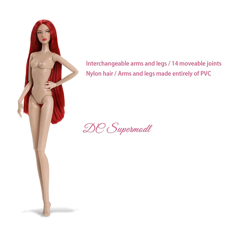 32cm Supermodel Figure Doll Multi-skin Tone Art Model With Straight/curly Hair Display Collectible Doll For Gifting & Collection