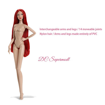 32cm Supermodel Figure Doll Multi-skin Tone Art Model With Straight/curly Hair Display Collectible Doll For Gifting & Collection