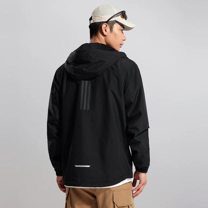Metersbonwe Men's Windproof Warm Jacket Light Rain Proof Coat New Commuter Hooded Jackets Mesh Lining Male Fall Winter Outerwear