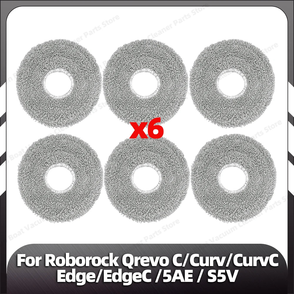 Fit for Roborock Qrevo C/Curv/CurvC/CurvC PRO/Edge/EdgeC/5AE/S5V/S5X/5AI/5XC Main Side Brush HEPA Filter Mop Pad Dust Bag Parts