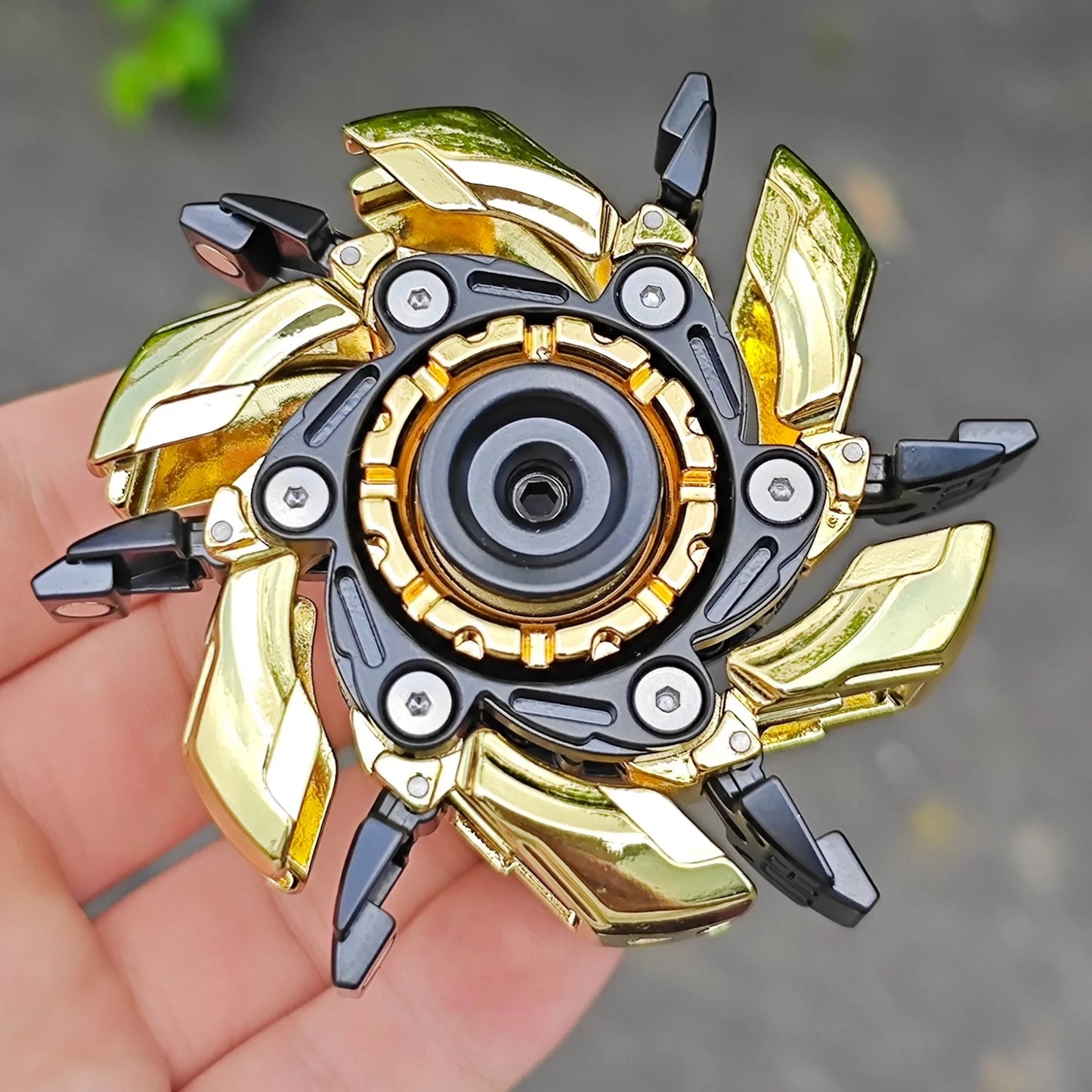 EDC Fidget Sliders Fidget Toys Stress Relief For Adults Magnetic Metal Fidgety Mood Buster Open Armor Spinning TopFidget Toys