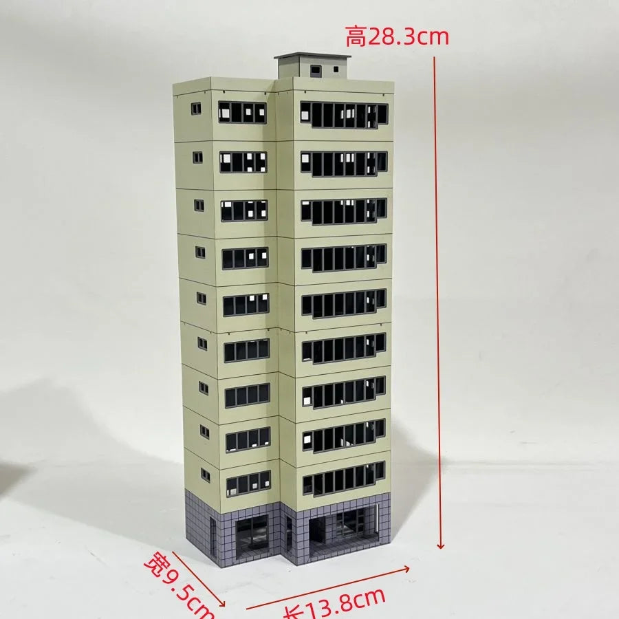 HO Scale 1/87 City Sand Table Train Scene Plastic Assembly Building Model Diy  Toy