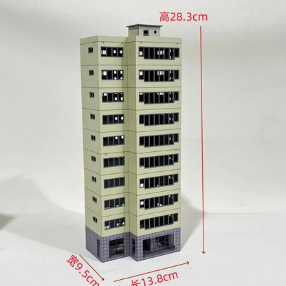 HO Scale 1/87 City Sand Table Train Scene Plastic Assembly Building Model Diy  Toy