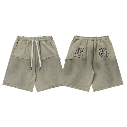 New Arrival GOD High Street SPEED Men's Shorts Embroidered Loose Street Casual Shorts Beach Shorts Fast Delivery